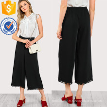 Ball Trim Flowy Pants Fabrication en gros de mode femmes vêtements (TA3098P)